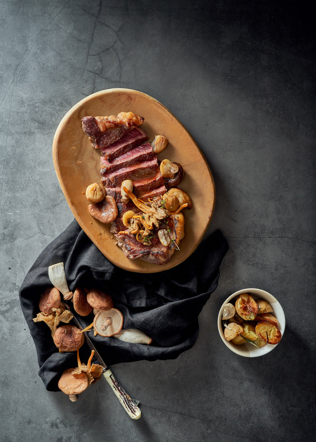 Lomo Alto and Chestnuts with Chimichurri