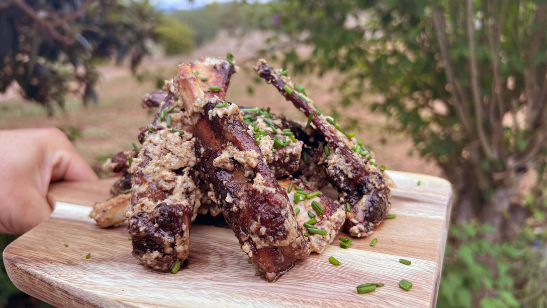 Ibérico St. Louis Ribs with Alfredo sauce