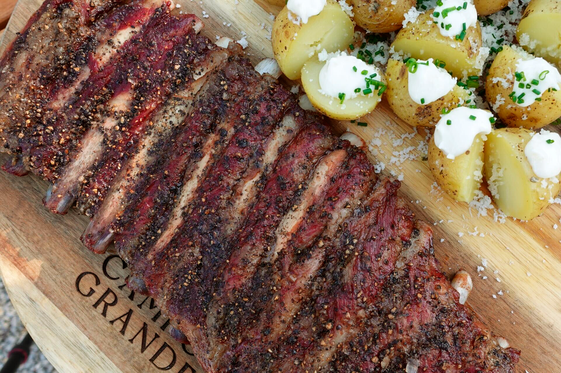 Quick-Smoked Ibérico St. Louis Ribs with Manchego Potatoes & Alioli