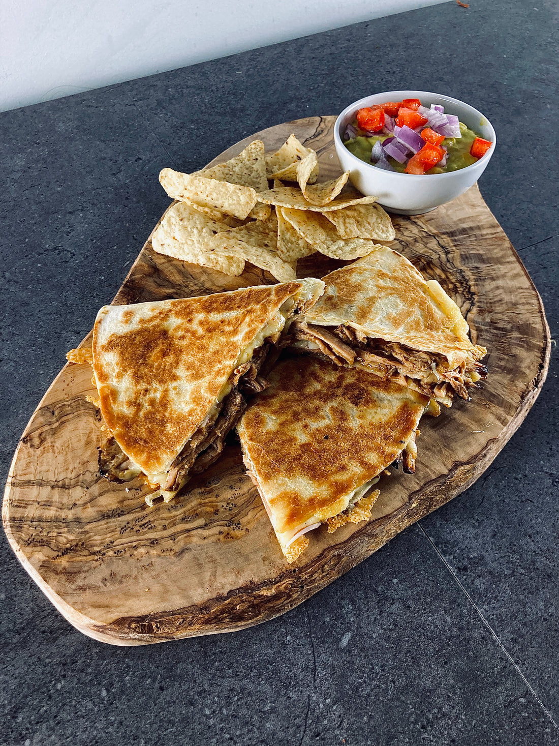 Ibérico Pork Collar "Coppa" Carnitas Quesadillas