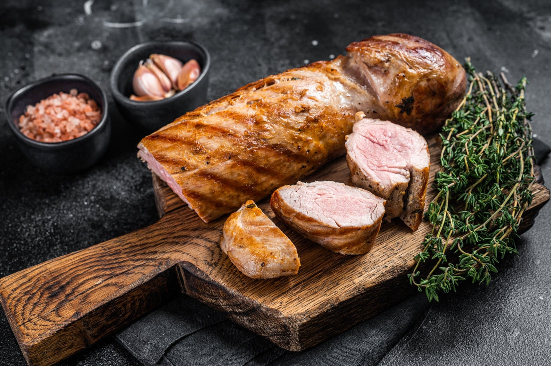 Baked tenderloin with vegetables