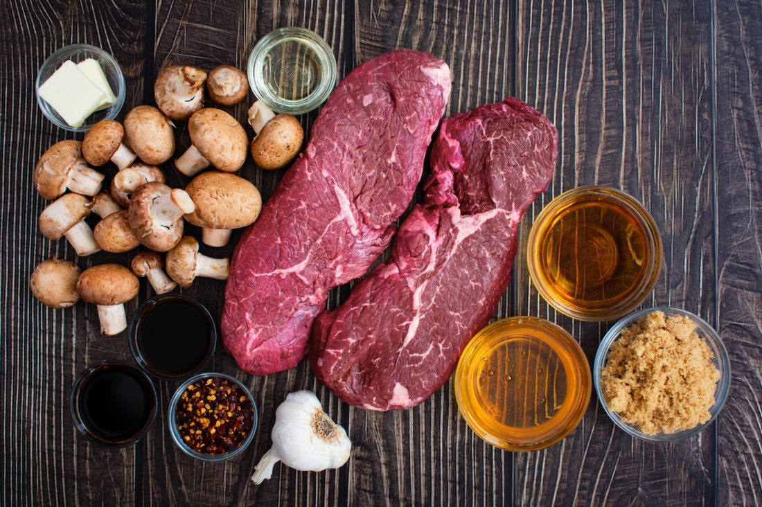 Sirloin Steak with Whiskey