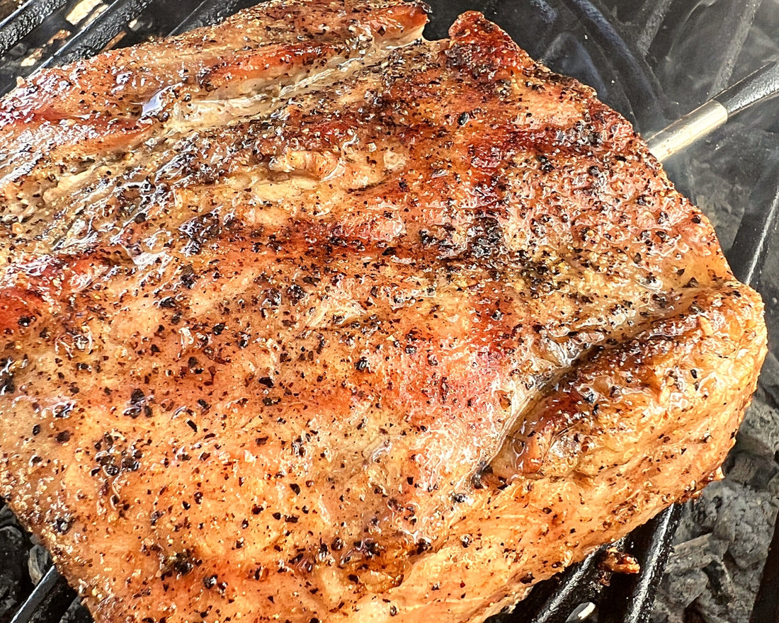 Bourbon Loin Roast Sandwich with Caramelized Onions and Big Mac Sauce