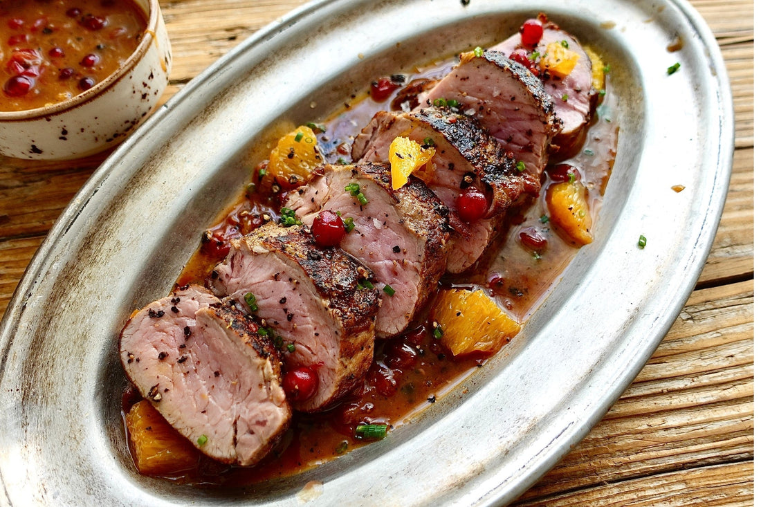 Orange & Cranberries glazed Ibérico Tenderloin