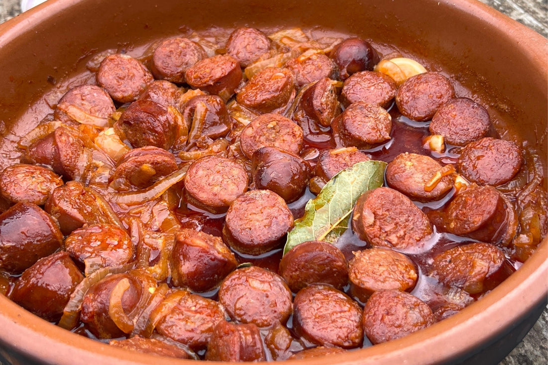 Cider-Braised Ibérico Chorizo