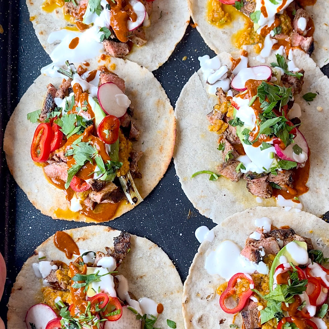 Grilled Ibérico Chipotle Tacos