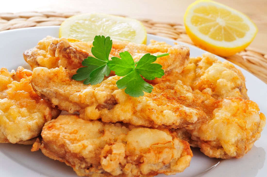 Recipe for fried monkfish from Asturias