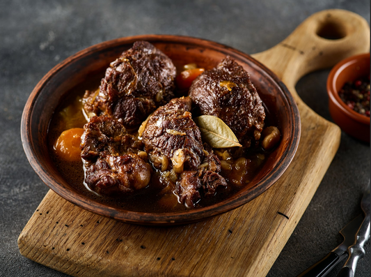 Deer stew with chestnuts