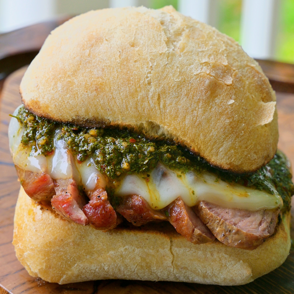 Iberico Pork and Chimichurri Sandwich