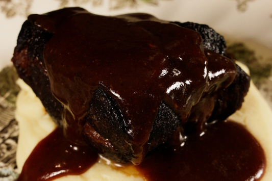 Miso-Braised Ibérico Coppa with Mashed Potatoes