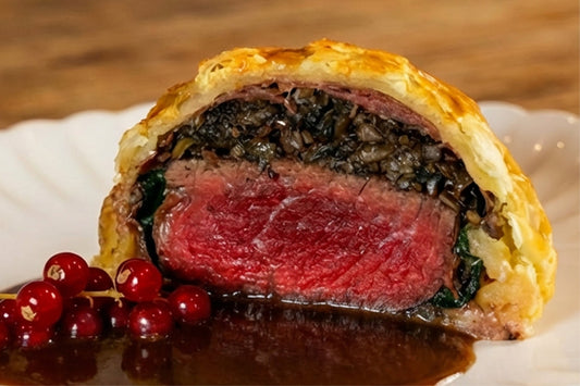 Wagyu Tenderloin Wellington with Berry-Citrus Sauce