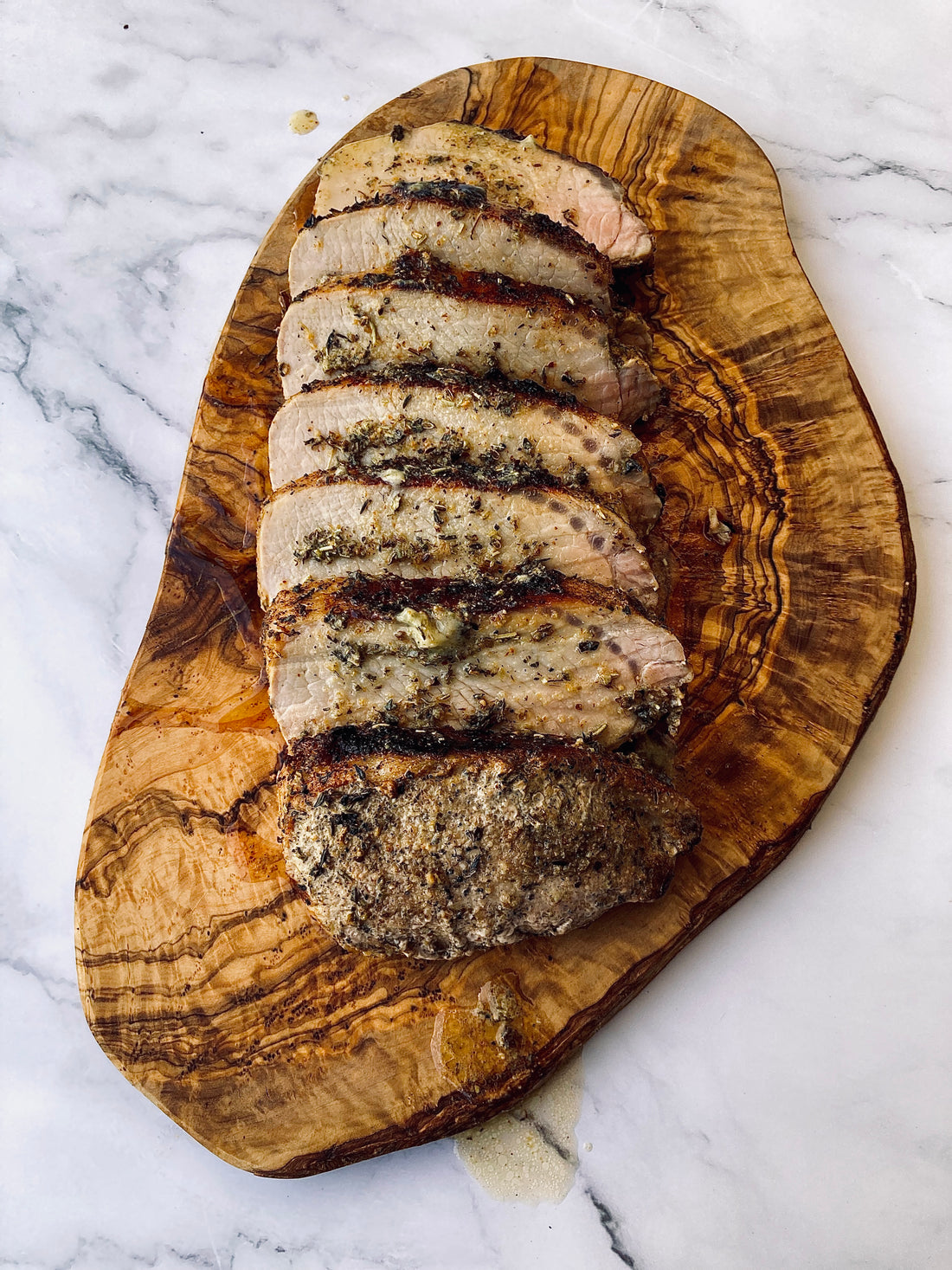 Loin Roast With Garlic Butter Sauce