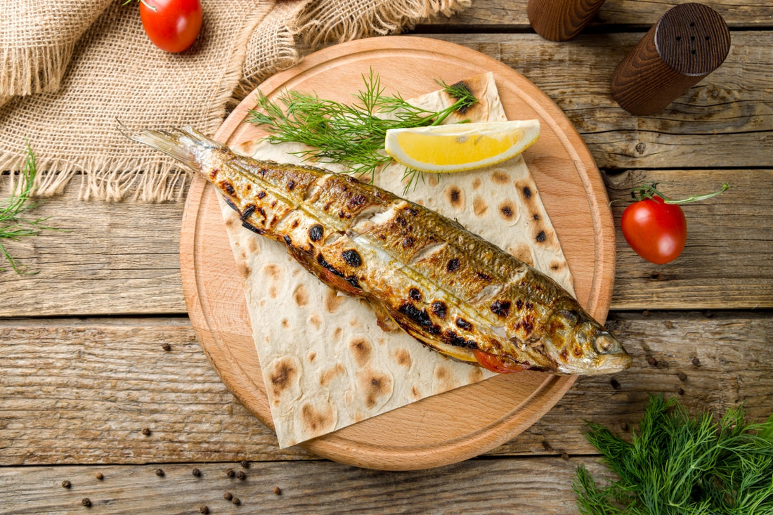 How to prepare grilled Iberian feather and grilled sea bass