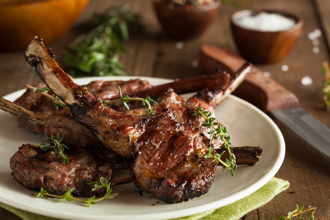 Grilled Lamb Chops with Rosemary and Garlic