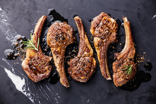 Lamb ribs with rosemary and honey sauce