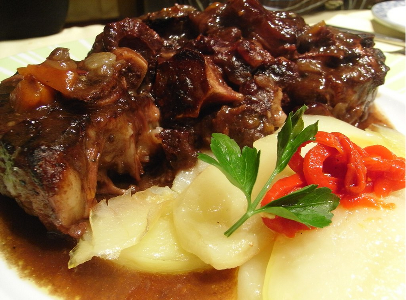 Oxtail with barbecue sauce