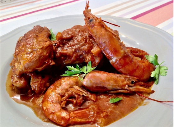 Chicken and shrimp casserole