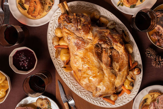 Ibérico Smoked Shoulder with Cranberry Sauce & Rosemary Butter Potatoes