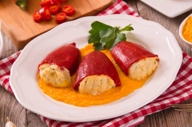 Stuffed piquillo peppers