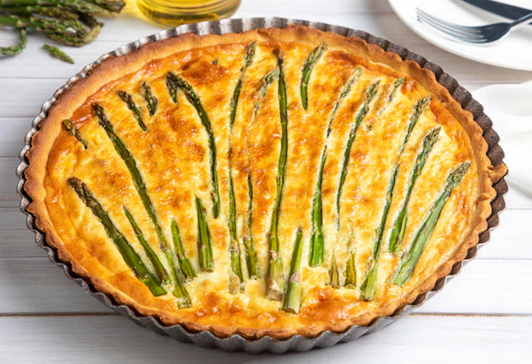 Green Asparagus and Goat Cheese Tart