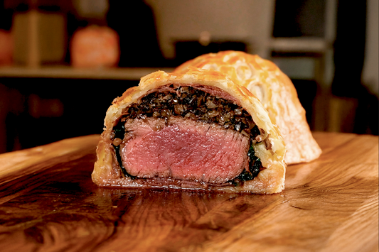 Wagyu Tenderloin Wellington with Berry-Citrus Sauce