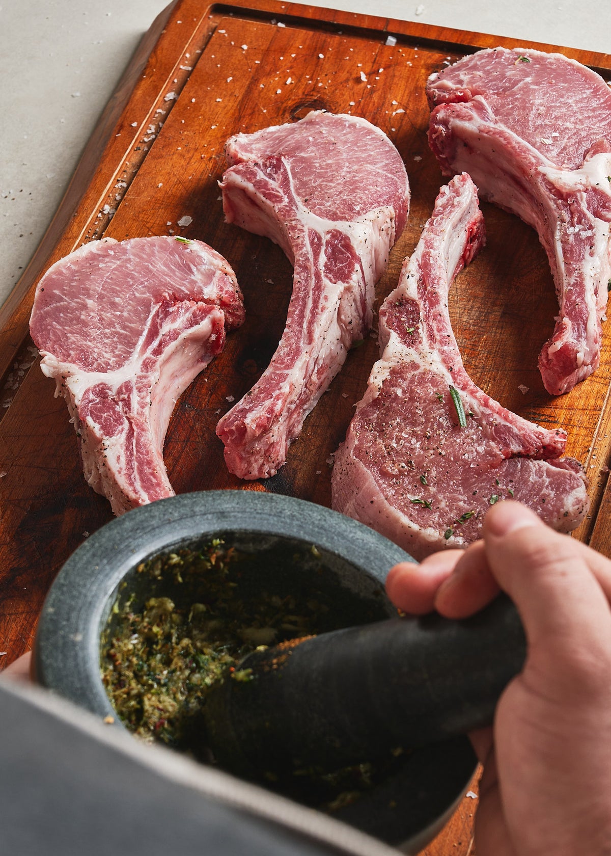 Ibérico 4-Bone Ribeye Rack Pork Chops – Campo Grande