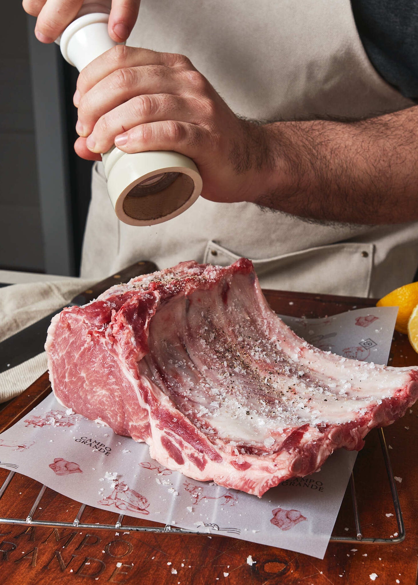 Ibérico 4-Bone Ribeye Rack Pork Chops – Campo Grande