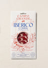 Campo Grande Ibérico Coppa dry cured Iberian pork collar package with red and blue text on white background.