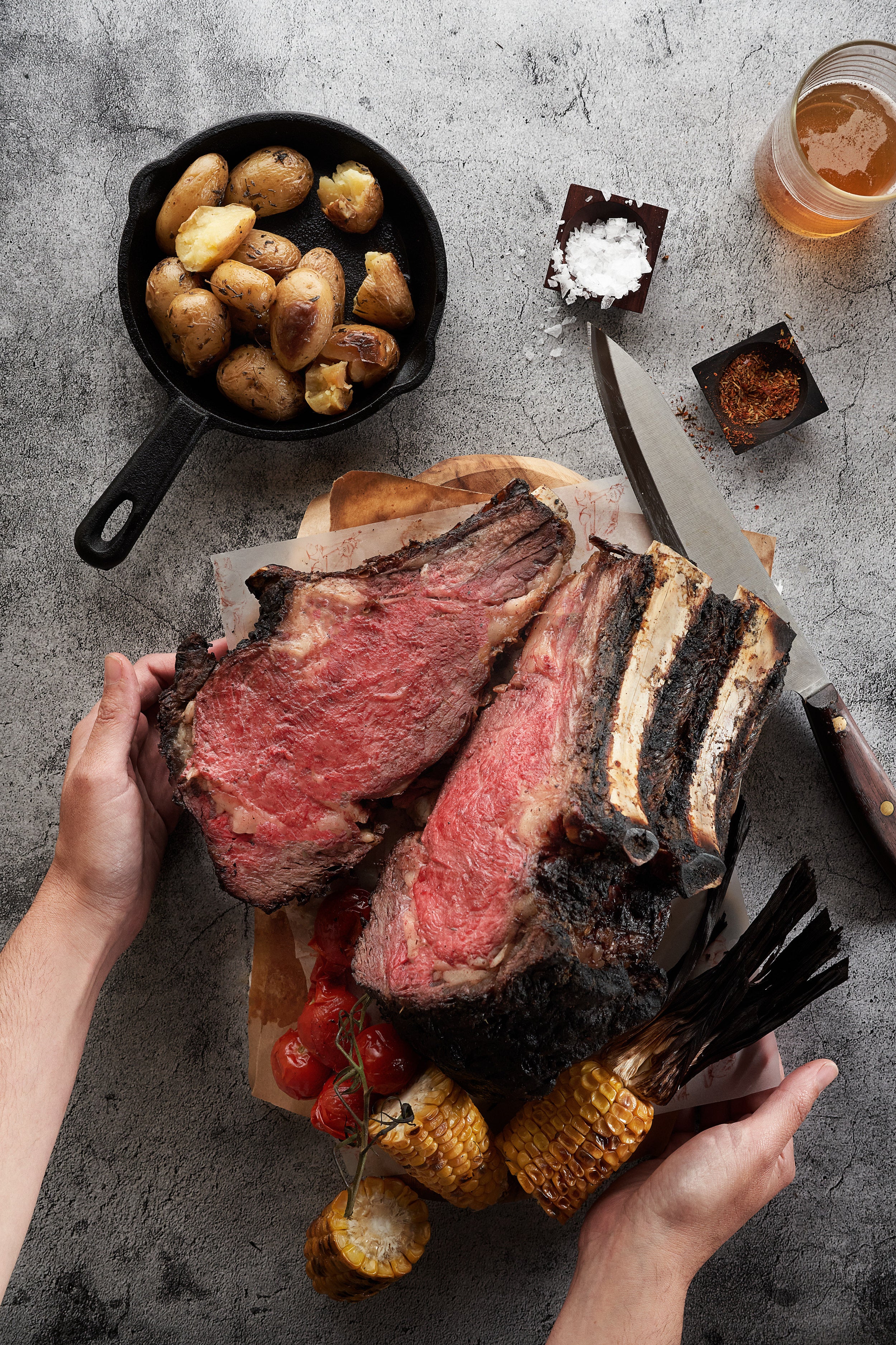 8" Thick Vaca Vieja Prime Rib Chuletón