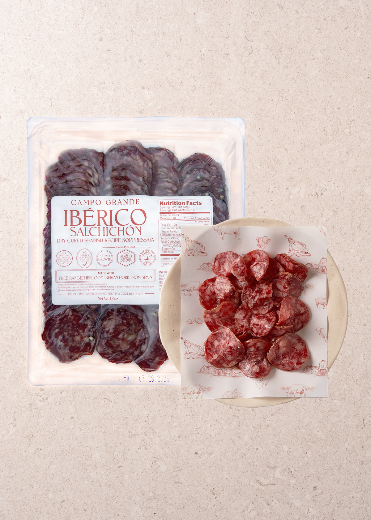 Sliced Ibérico Salchichón