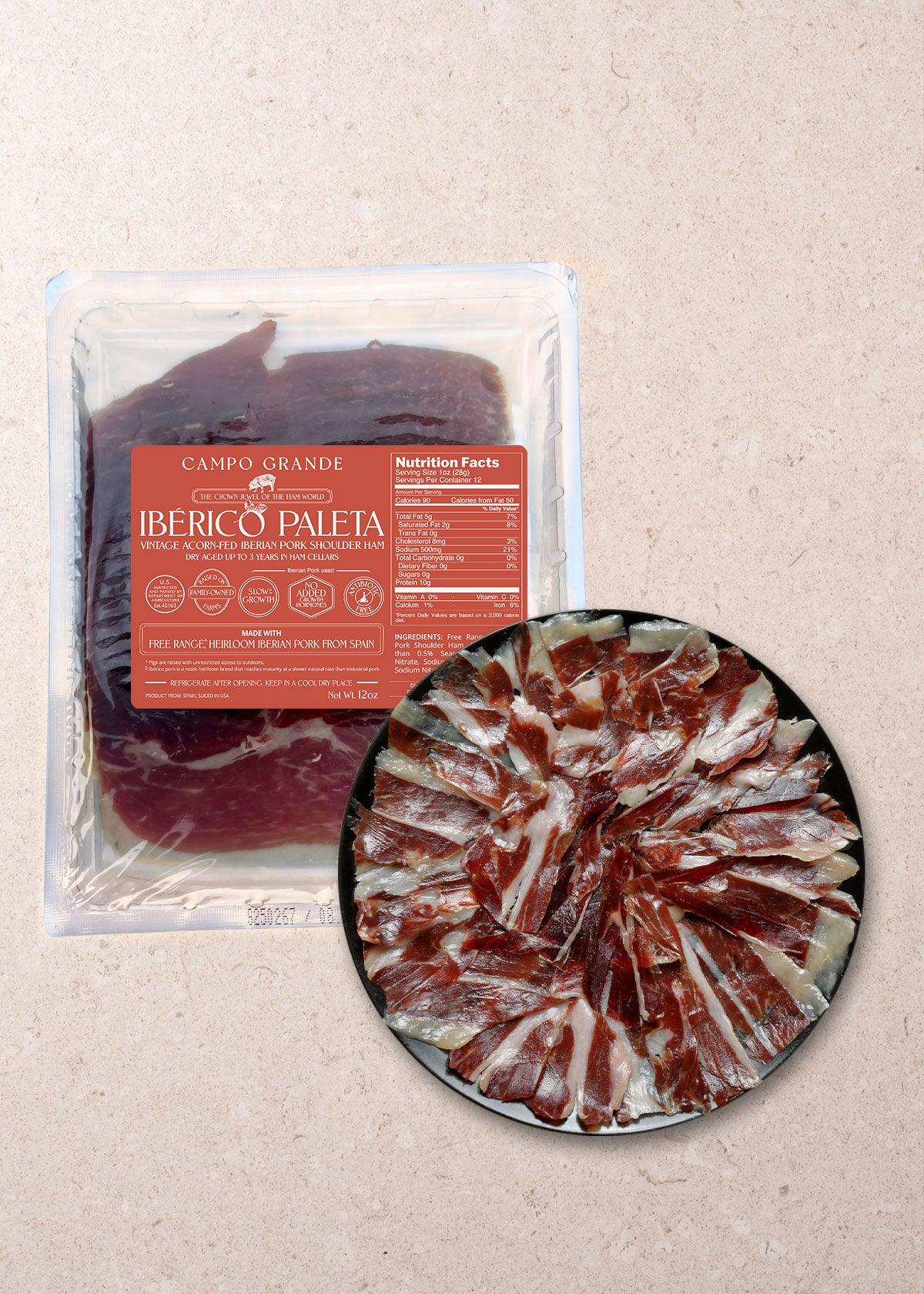 Sliced Ibérico Shoulder Ham